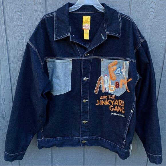 FUBU Platinum Fat Albert And The Junkyard Gang Jean Jacket 2X - Picture 1 of 13